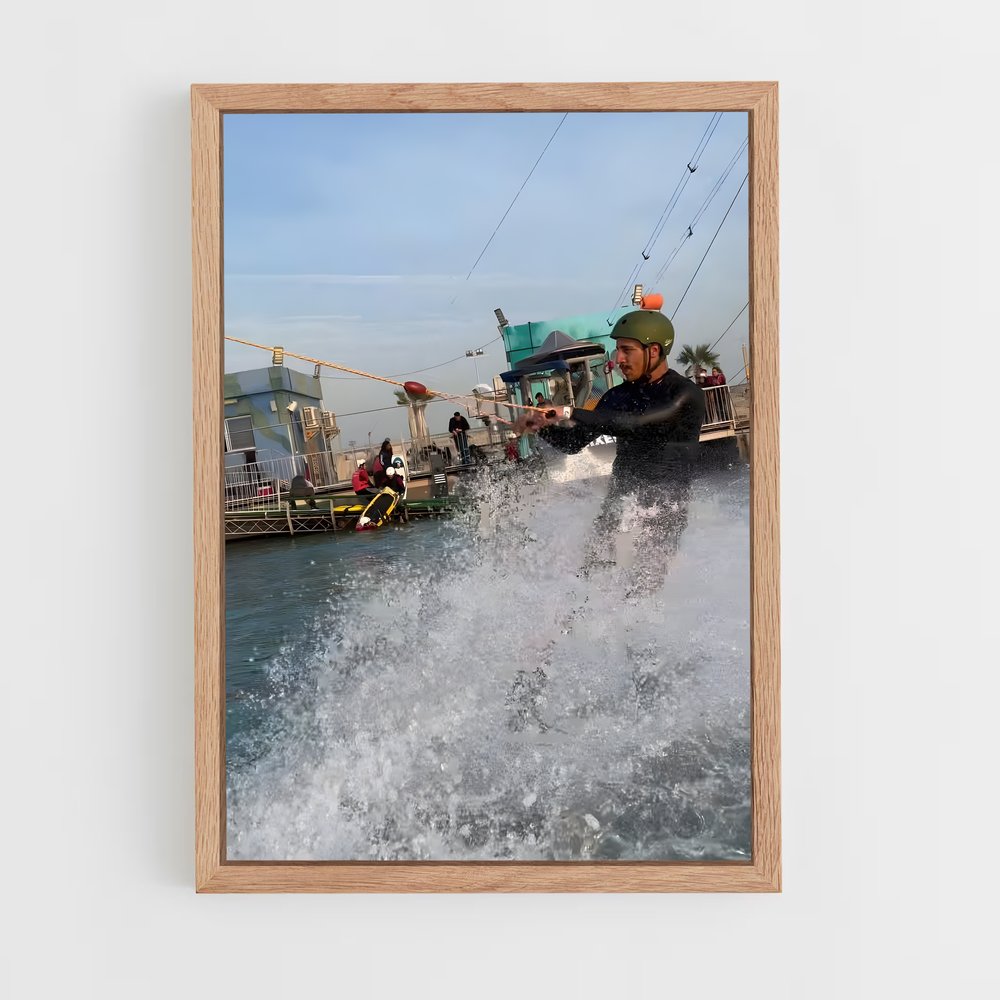 Poster Wakeboard Aventure – affiche Wakeboarding (vue 4)